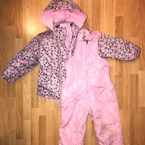 Toddler snowsuit and jacket size 3/4